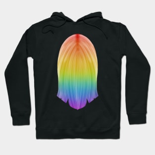 Long Rainbow Hair Hoodie
